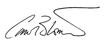 Handtekening van Carol B. Tomé