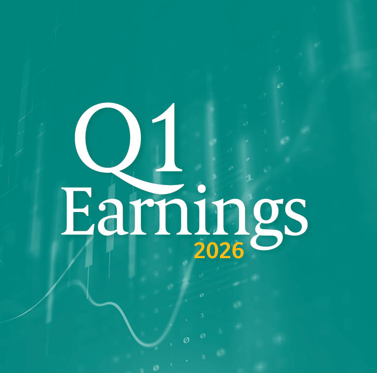 Q1 Earnings 2026 Financial Report Graphic