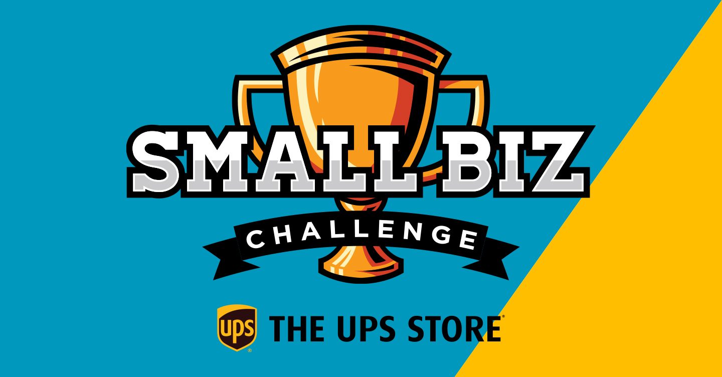 Small Biz Challenge Trophy Graphic with UPS Store