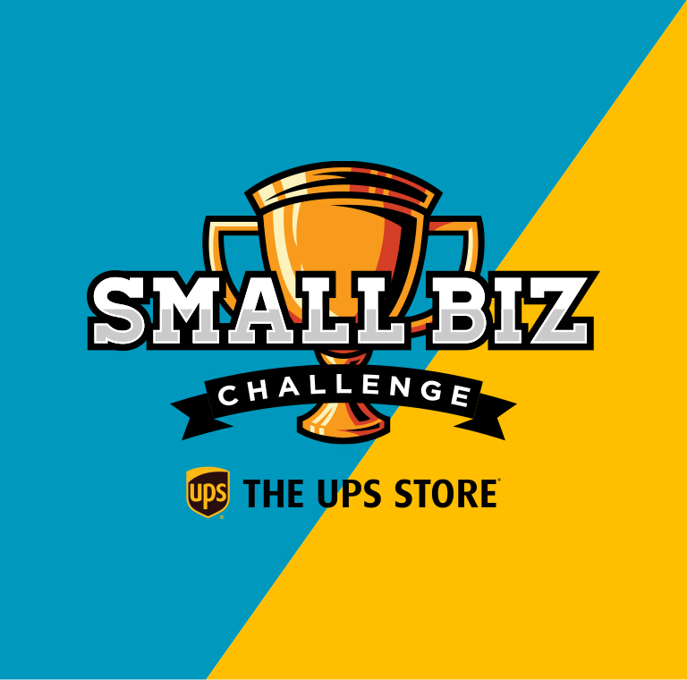 Small Biz Challenge Trophy Graphic with UPS Store