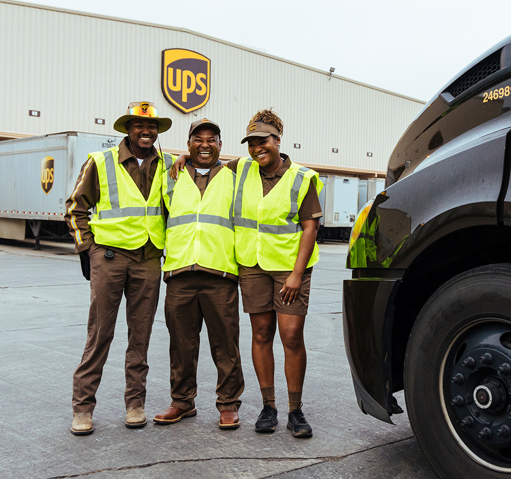 UPS Family Of 3 Focus On Safety